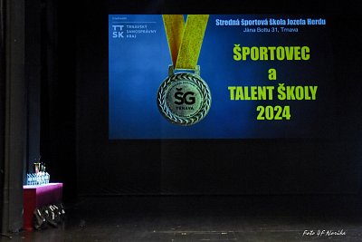 Športovec a talent roka za rok 2024 Strednej športovej školy J. Herdu 6